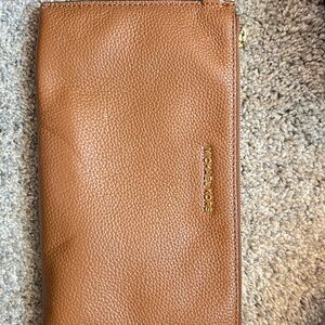 Michael Kors Brown Leather Pouch